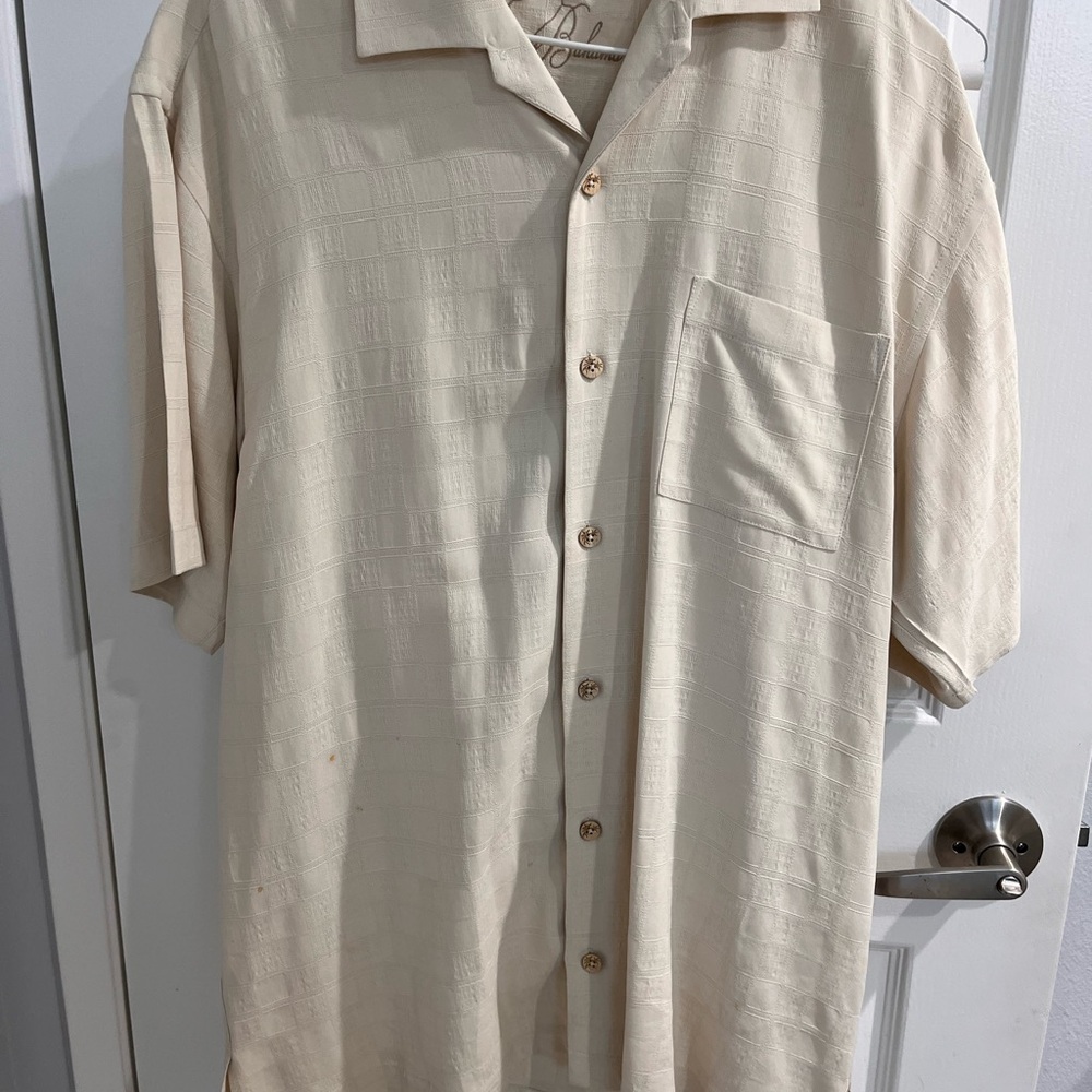 Tommy Bahama Cream Dress Shirt